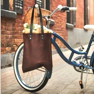 RAW boho market tote bag in smoky oils leather w prairie/western/barn vi…